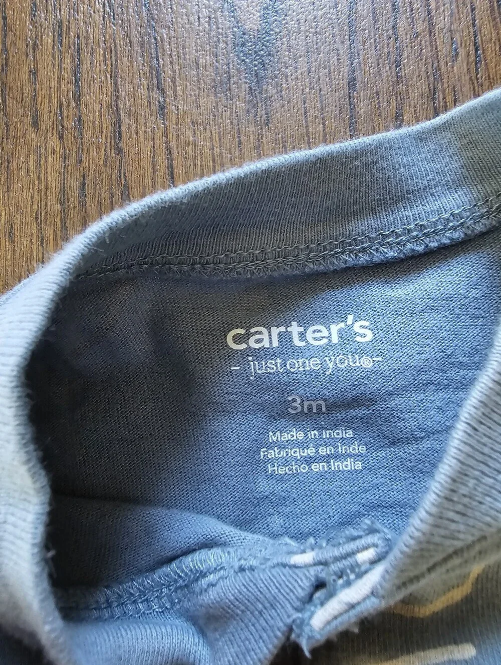 Carter's Soft Blue Gator Printed One-Piece Romper Size 3 Months